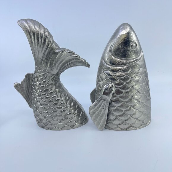 vintage baldwin aluminum koi fish wall sculpture - Picture 3 of 4